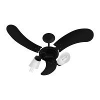 Ventilador de Teto Venti-Delta New Spot Delta com 3 Pás Preto
