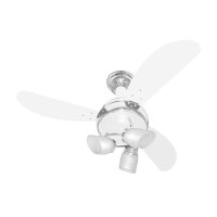 Ventilador de Teto Venti-Delta Sideral com 3 Pás Branco / Cromado