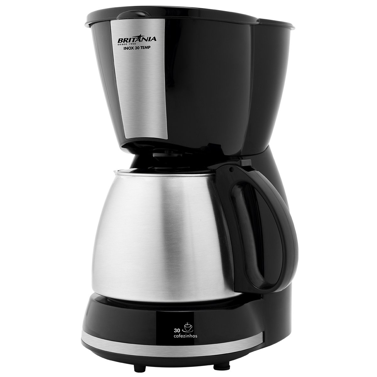 Cafeteira Elétrica Britânia Temp Preto/inox 110v - Cp30