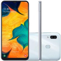 Celular Samsung Galaxy A30 Branco -  64GB 6.4