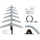 Antena Externa Digital Aquário DTV-1500 Full HD 10Mt Cabo