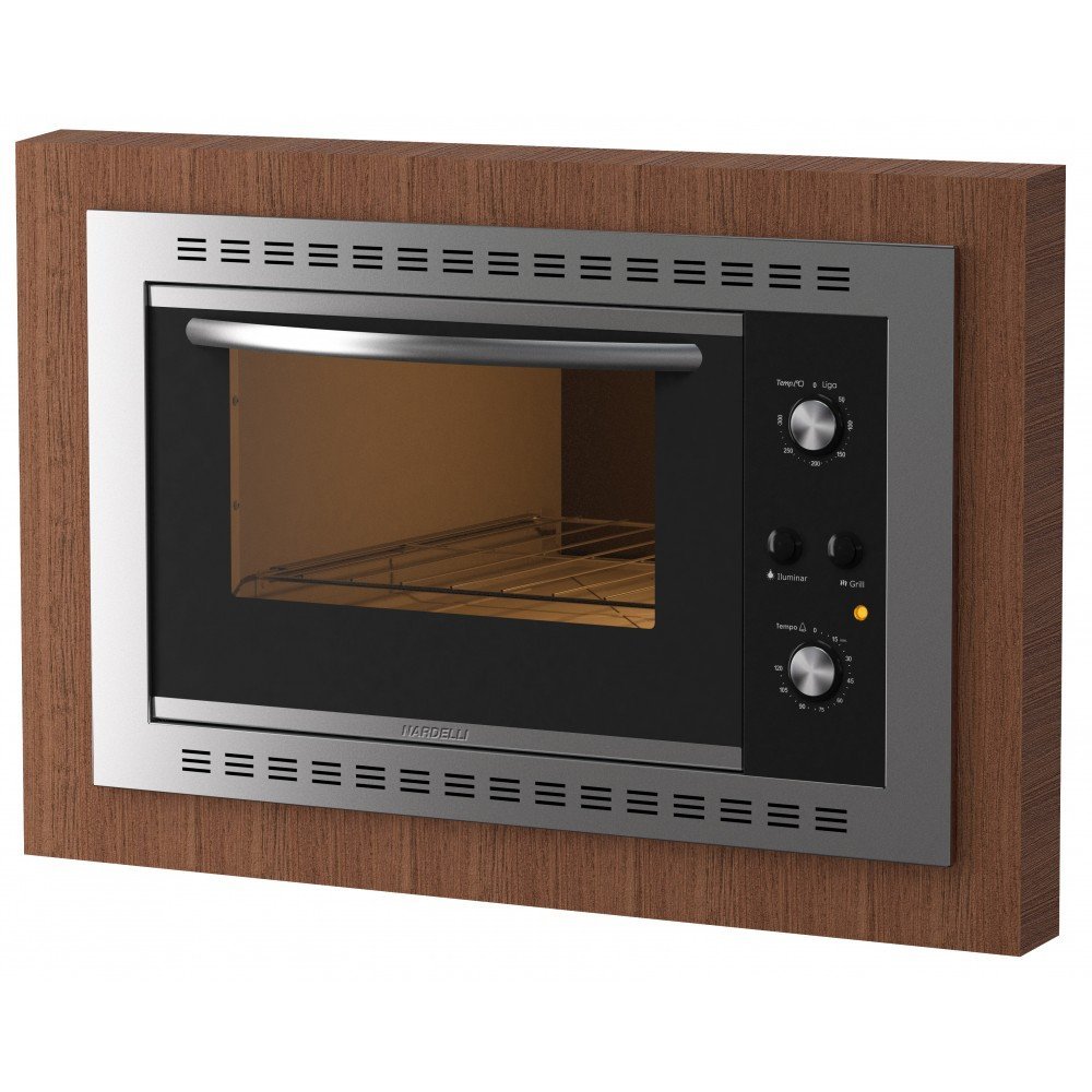 Forno Elétrico De Embutir N450 45l Black - Nardelli 220V