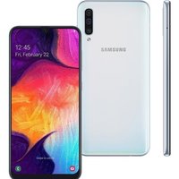 Celular Samsung Galaxy A50 Branco 128GB 4GB Câmera Tripla 25MP