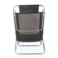 Cadeira Reclinável Alumínio 5 Posições Preta