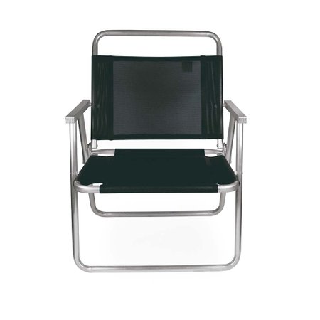 Cadeira Oversize Alumínio Preta