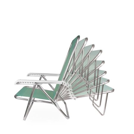 Cadeira Reclinável Alumínio 8 Posições Anis