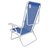 Cadeira Reclinável Aço 8 Posições Azul