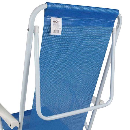 Cadeira Reclinável Aço 8 Posições Azul