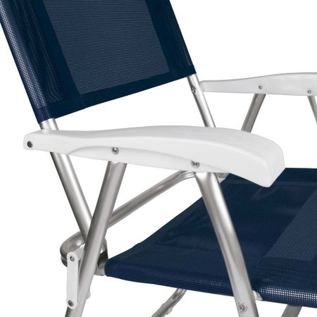 Cadeira Master Alumínio Tela Sannet Azul