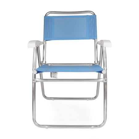Cadeira Master Alumínio Fashion - Azul