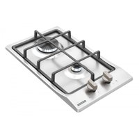 Cooktop a Gás Tramontina Domino 2 Queimadores Safestop 30cm Inox Bivolt 94700/214