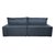 Sofa Retrátil e Reclinável 2,52m com Molas Ensacadas Cama inBox Soft Tecido Suede Azul