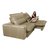 Sofa Retrátil e Reclinável 2,52m com Molas Ensacadas Cama inBox Soft Tecido Suede Bege