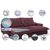 Sofa Retrátil e Reclinável 2,52m com Molas Ensacadas Cama inBox Soft Tecido Suede Vinho