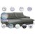 Sofa Retrátil e Reclinável 2,52m com Molas Ensacadas Cama inBox Soft Tecido Suede Cinza