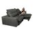 Sofa Retrátil e Reclinável 2,72m com Molas Ensacadas Cama inBox Soft Tecido Suede Cinza