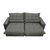 Sofa Retrátil e Reclinável 2,72m com Molas Ensacadas Cama inBox Soft Tecido Suede Cinza