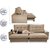 Sofa Retrátil e Reclinável 2,72m com Molas Ensacadas Cama inBox Soft Tecido Suede Castor