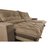 Sofa Retrátil e Reclinável 2,72m com Molas Ensacadas Cama inBox Soft Tecido Suede Castor