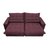 Sofa Retrátil e Reclinável 2,72m com Molas Ensacadas Cama inBox Soft Tecido Suede Vinho