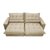 Sofa Retrátil e Reclinável 2,32m com Molas Ensacadas Cama inBox Soft Tecido Suede Bege