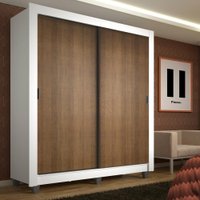 Guarda-Roupa Solteiro Madesa Denver 2 Portas de Correr com Pés