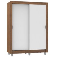 Guarda-Roupa Solteiro Madesa Denver 2 Portas de Correr com Pés