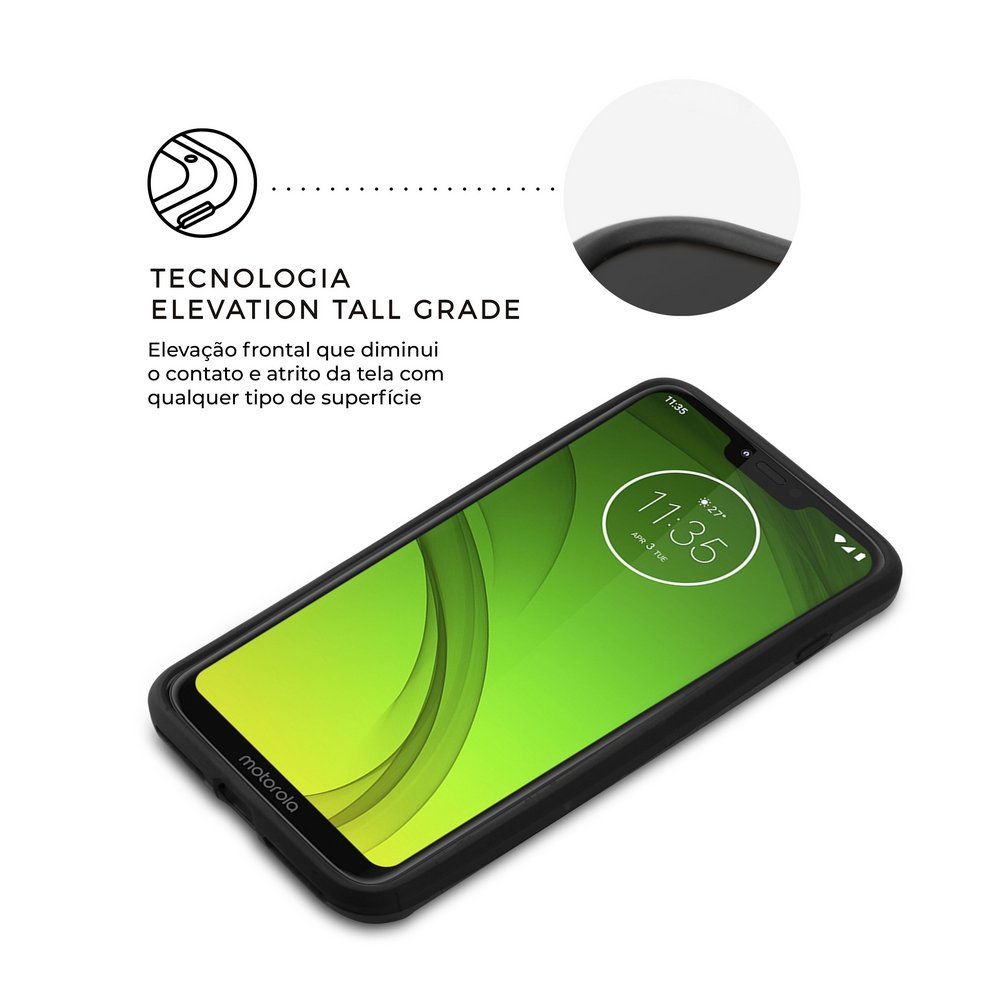Capa Defender Black Motorola Moto G7 Power - Gorila Shield