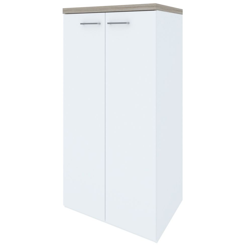 Armario Multiuso 02 Portas Toq Grigio Branco Lyam Decor Colombo