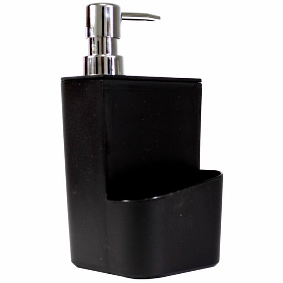 Dispenser Para Detergente E Esponja 650ml - Preto