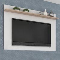 Painel Para Tv Até 40 Polegadas Benevello 2034 Branco/siena - Quiditá Móveis