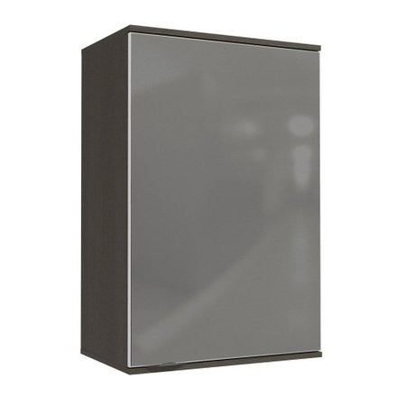 Armario Aereo Cozinha 1 Porta Com Vidro Inox Onix Steel Kappesberg Colombo