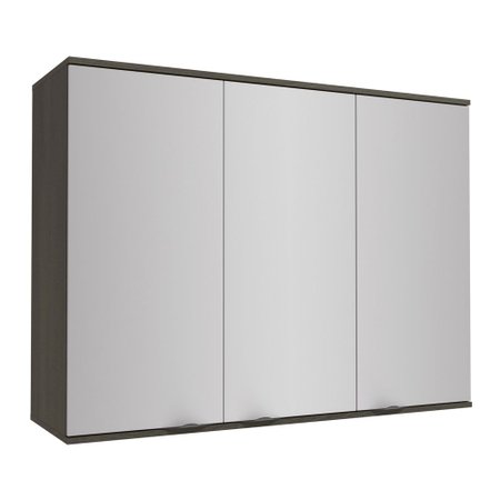 Armario Aereo Cozinha 3 Portas Onix Steel Kappesberg Colombo