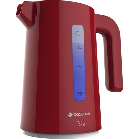 Chaleira Jarra Elétrica Thermo One Vermelha CEL381 - Modelo novo design