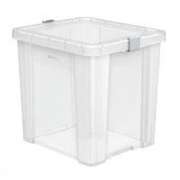 Caixa Organizadora Tramontina Basic com Tampa em Plástico Transparente 42 L Tramontina