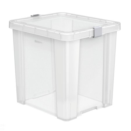 Caixa Organizadora Tramontina Basic com Tampa em Plástico Transparente 42 L Tramontina
