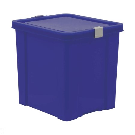 Caixa Organizadora Tramontina Basic com Tampa em Plástico 42L Azul