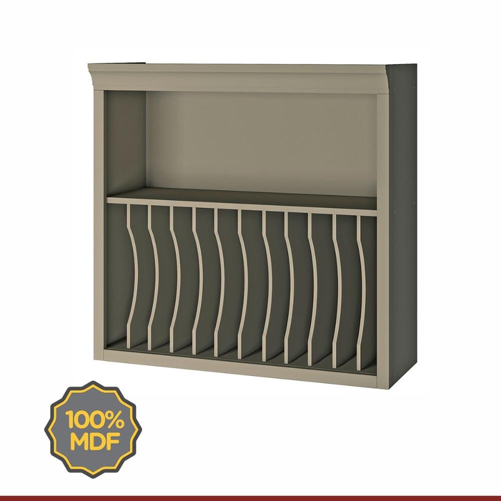 Armario De Cozinha Camponesa Com Nicho Prato 80 Cm Fendi Freijo Nesher Colombo