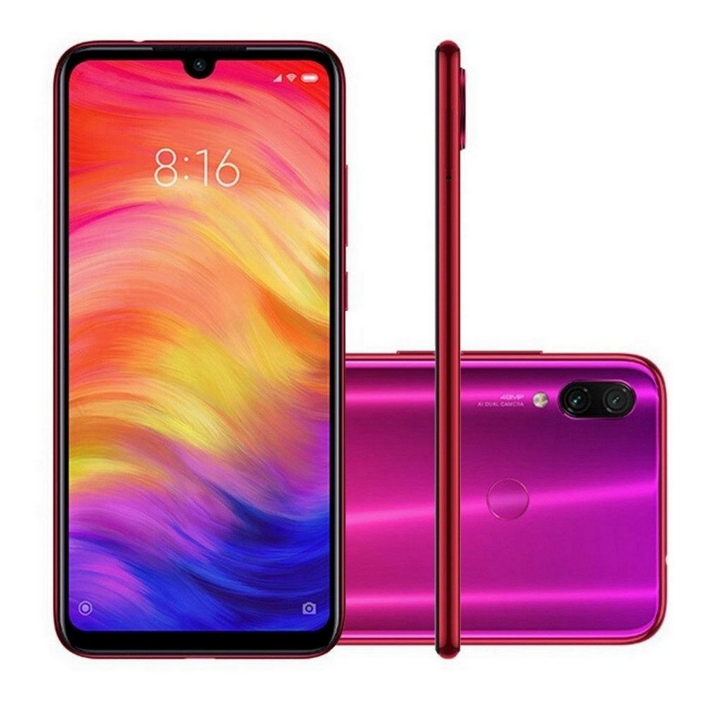 Smartphone Xiaomi Redmi Note 7 64gb 4gb Ram Vermelho Nébula Versão Global Colombo 0382