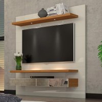 Painel Para Tv Até 50 Polegadas 2 Gavetas Tb107e Off White/freijó - Dalla Costa