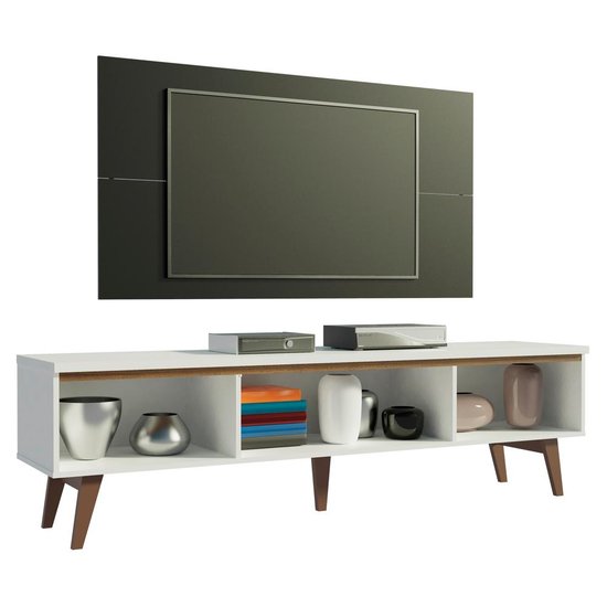 Rack Madesa Reims e Painel para TV até 55 Polegadas 3 Portas