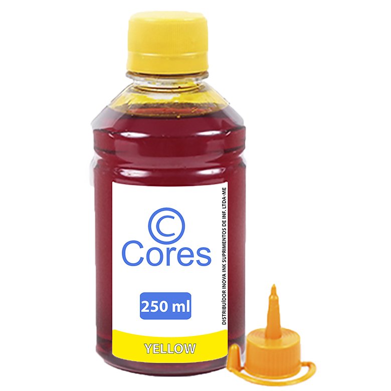 Tinta Para Epson EcoTank L380 Yellow 250ml Cores