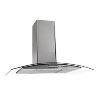 Coifa de Parede 80 cm Vidro Curvo Duto Slim Nardelli