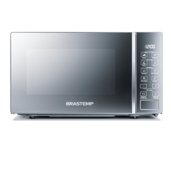 Micro-ondas Brastemp 20 Litros cor Inox Espelhado com Funções Pré-preparo - BMS20AR