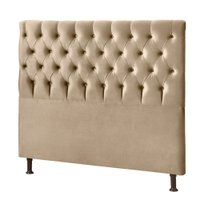 Cabeceira JS Móveis Cristal 90x60 cm Estrutura em Madeira e Laterais em MDF - Cafe