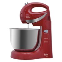 Batedeira Philco Paris Inox Vermelha 350W
