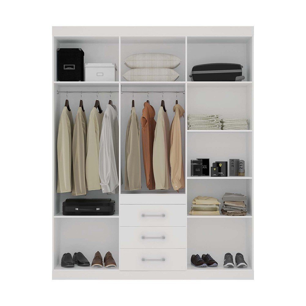 Guarda Roupa Havana Star 06 Portas 03 Gavetas Santos Andira Colombo