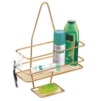 Suporte Porta Shampoo Sabonete Encaixe no Registro Banheiro Luxo - Rosé Gold