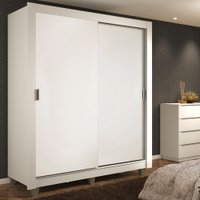 Guarda-Roupa, Solteiro Madesa Dallas, 2 Portas de Correr e 2 Gavetas com Pés