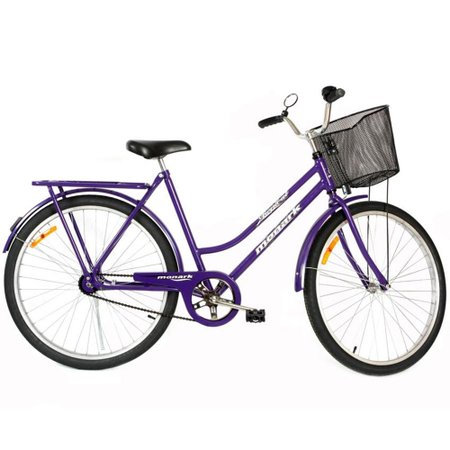 Bicicleta Feminina Monark Tropical - Aro 26 Freios Contra - Pedal - Violeta